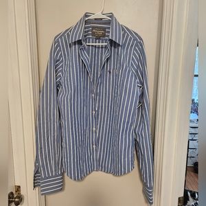 Vintage Abercrombie and Fitch Men's Muscle Dress Shirt